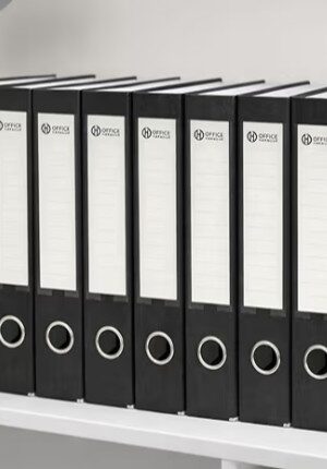 10 Pack Lever Arch Files A4 Document / Paperwork Folders For Uni, Office Black
