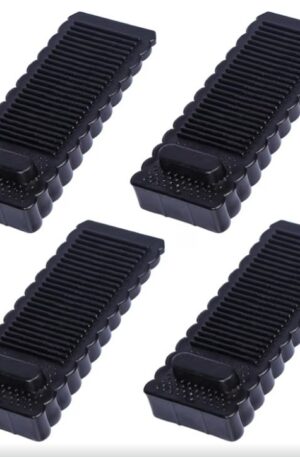 Alyvisun Rubber Door Stoppers for Floor, 4Pcs Anti-Skid Doorstop Wedges Durable