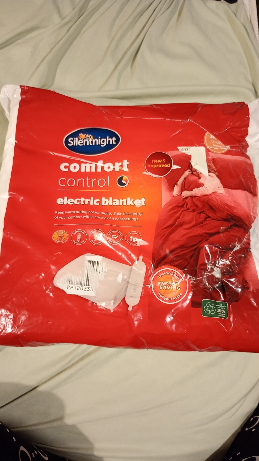 Electric Blanket Comfort Control with 3 Heat Settings Heated Underblanket Single