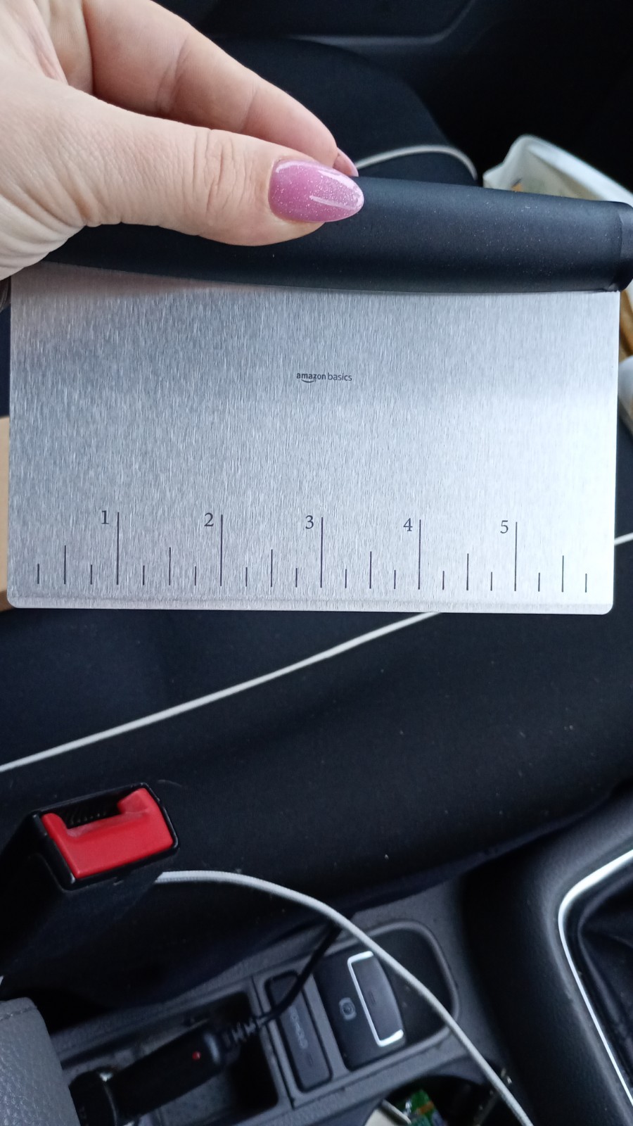 Multi Purpose Stainless Steel Scraper/Chopper With Contoured Grip/15.24cm =6inch - Image 3
