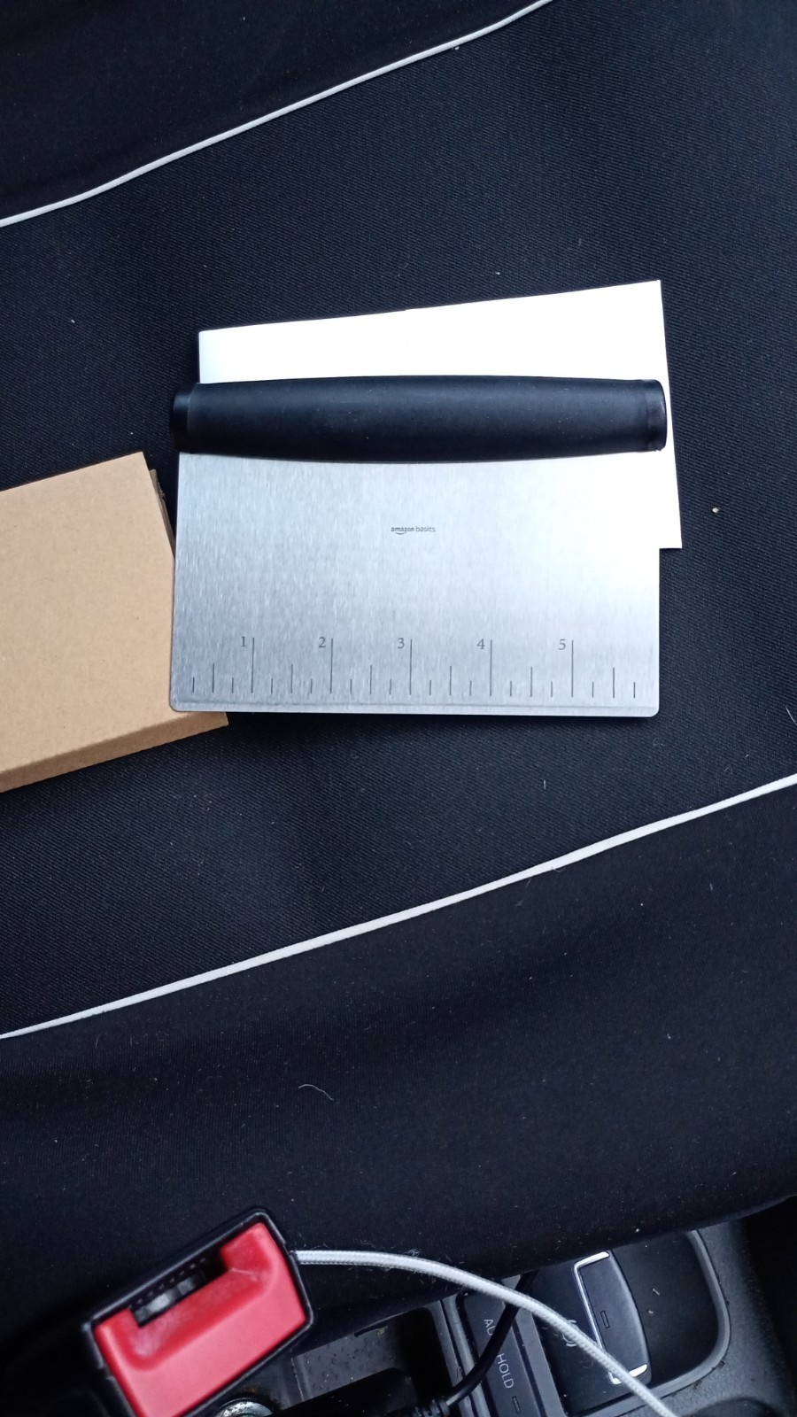 Multi Purpose Stainless Steel Scraper/Chopper With Contoured Grip/15.24cm =6inch
