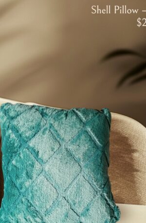 Catherine Lansfield Cosy Diamond Faux Fur 43x43cm Cushion Cover Bottle Green