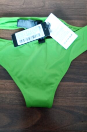Trendyol Women's High Waist Normal Trotter Bikini bottom swimwear,Green Size 12