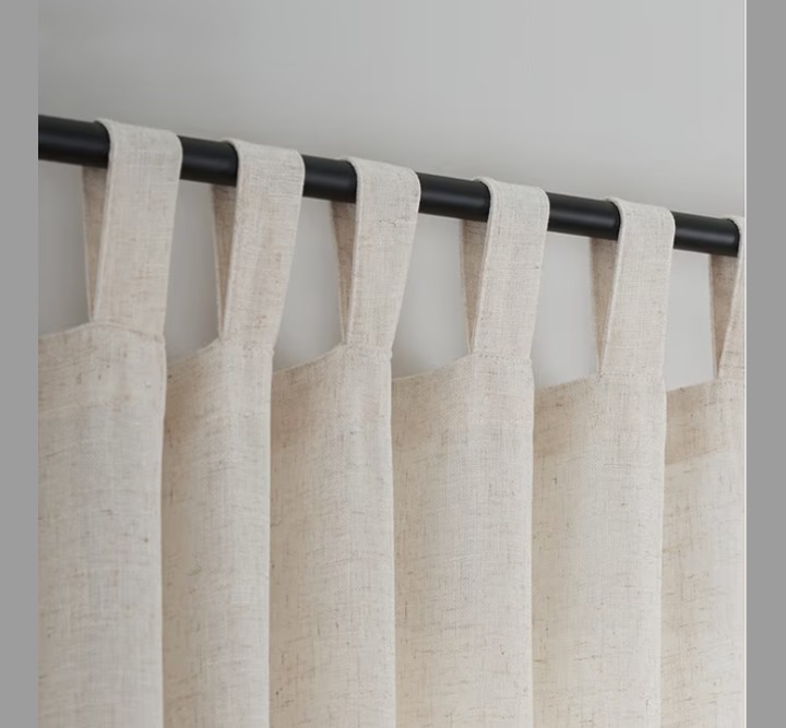 VOILYBIRD Linen Semi Sheer Curtains for Living Room 2 Panels Natural 52x84” New - Image 3
