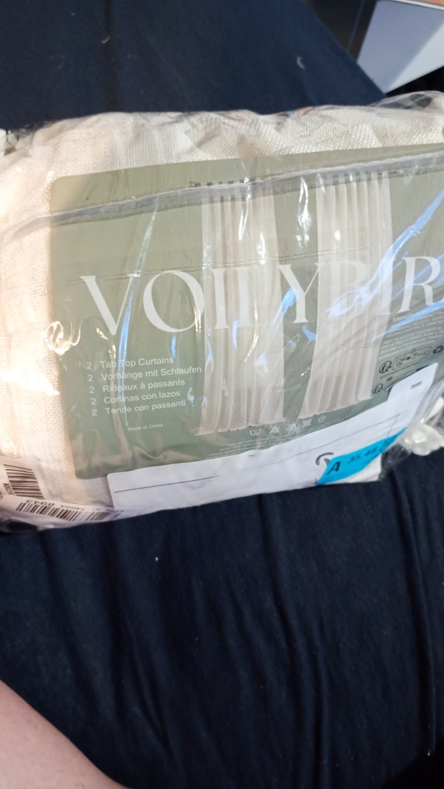 VOILYBIRD Linen Semi Sheer Curtains for Living Room 2 Panels Natural 52x84” New - Image 4