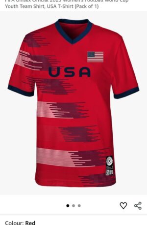 FIFA Unisex Official 2023 Women's Football World Cup Youth Team Shirt,Small
