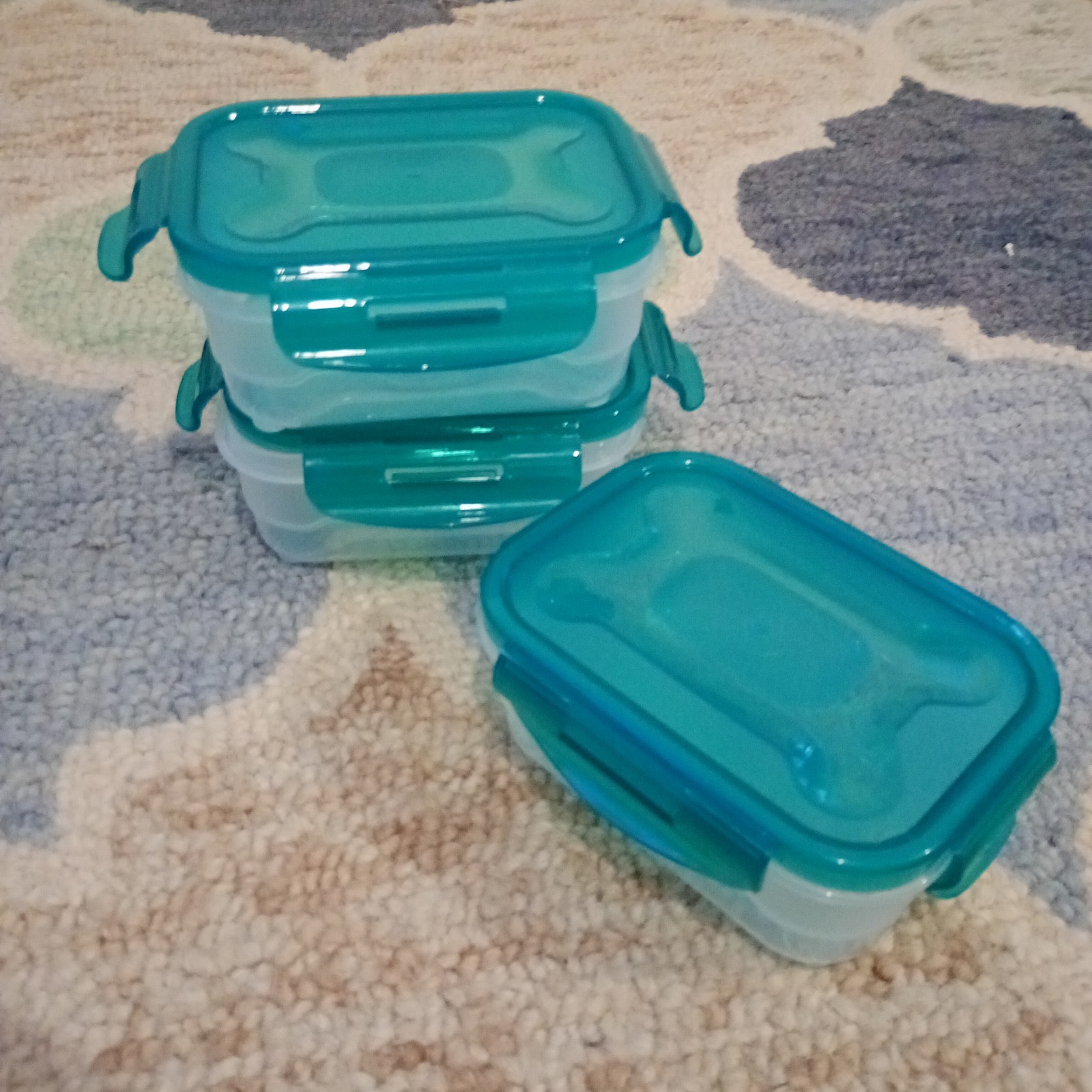 Food-Storage Set, 3 x 0.6 liter, Light Blue - Image 4