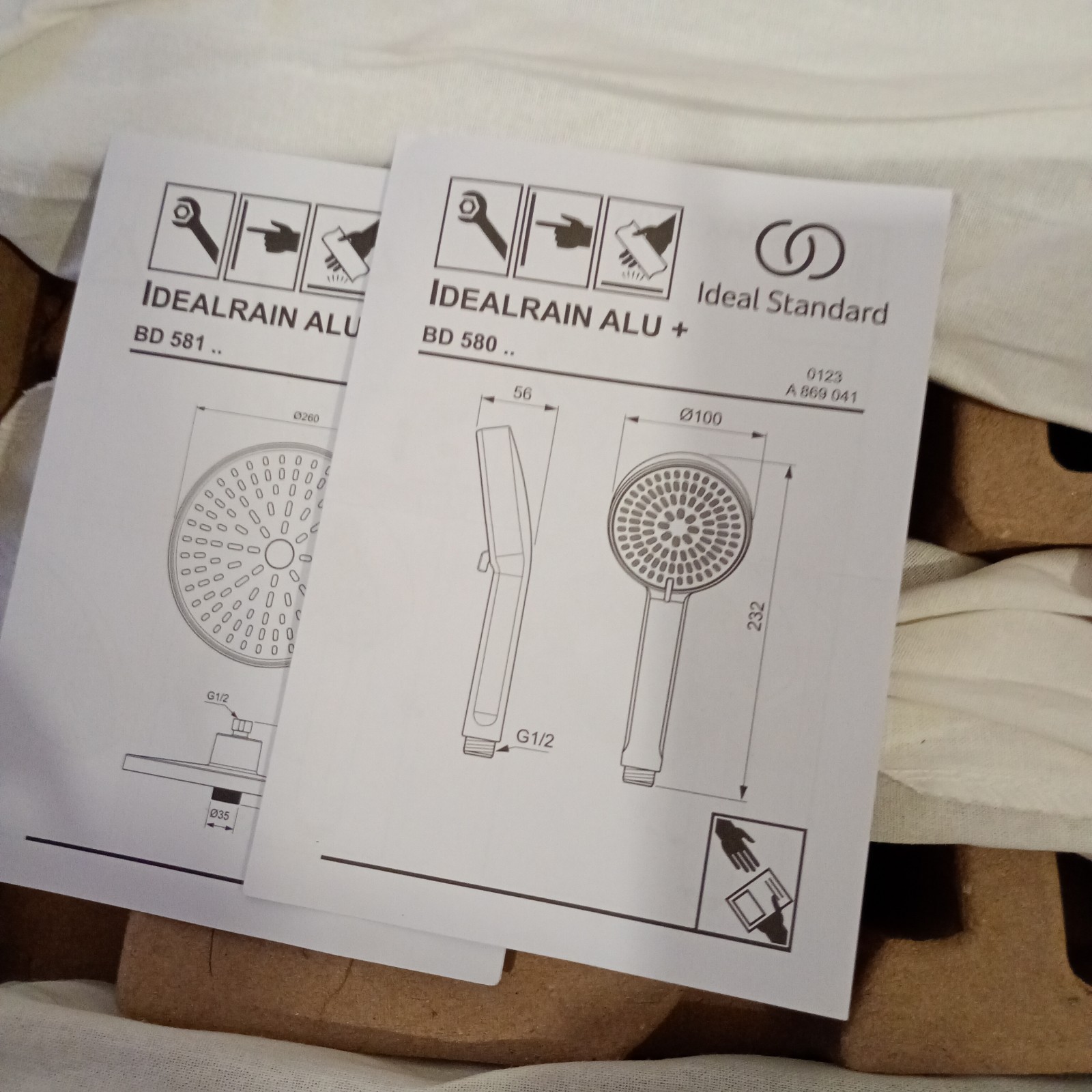 Ideal Standard Ceratherm Alu+ Silver Exposed Thermostatic Shower System - Image 4