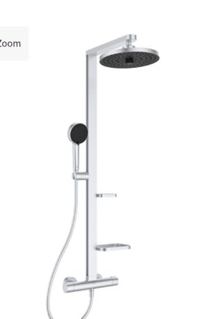 Ideal Standard Ceratherm Alu+ Silver Exposed Thermostatic Shower System