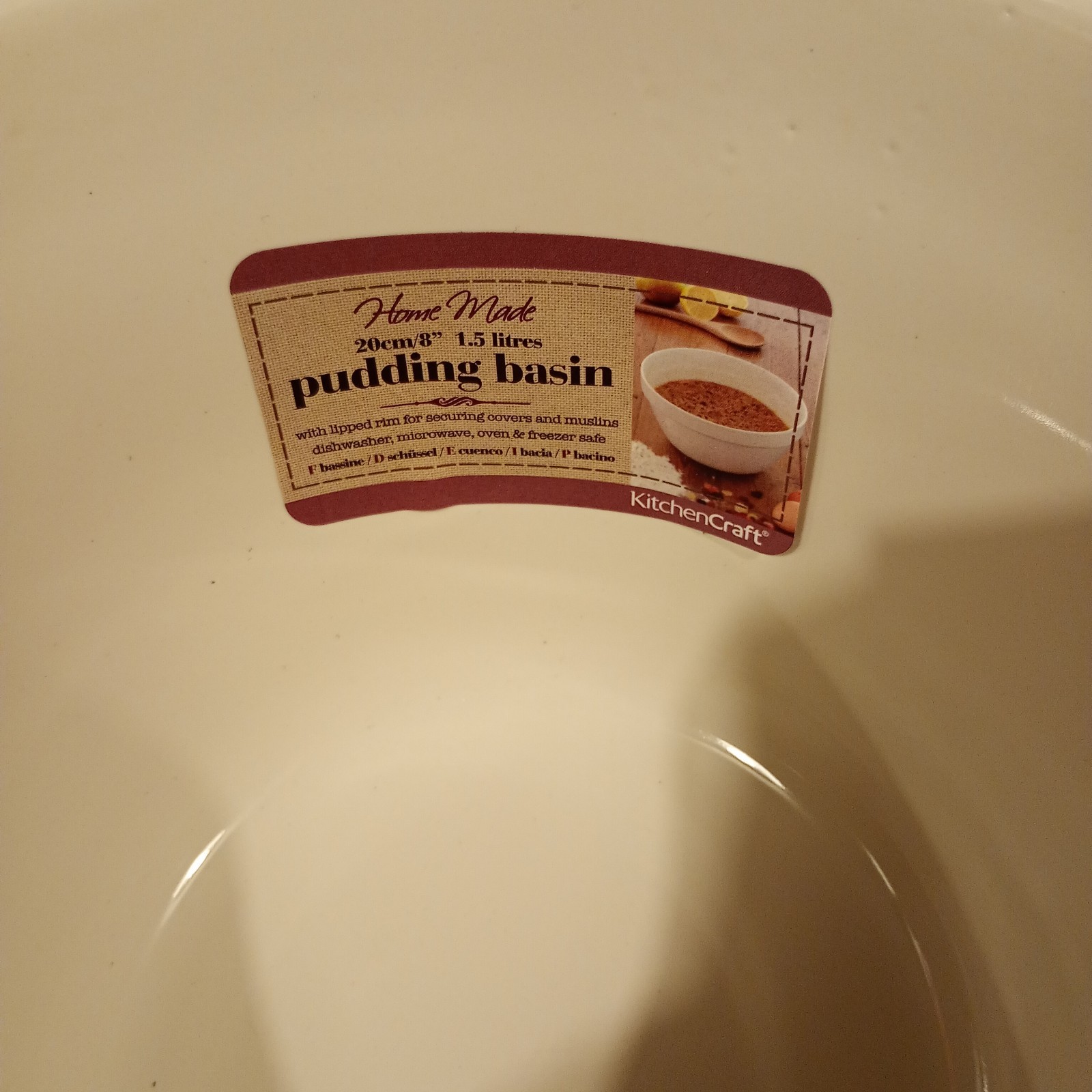 Kitchen Craft Pudding Basin Traditional 1.5Litre 20cm - Ceramic - Image 4