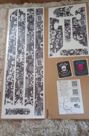 Stylish Scooter Stickers 13pcs