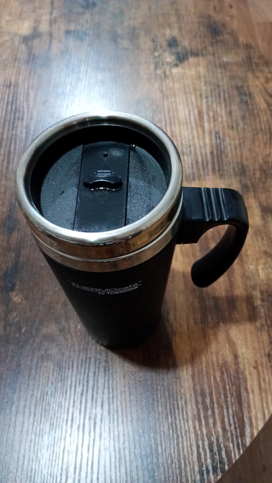 THERMOcafè by THERMOS 420 ml Plastic and Stainless Steel Soft Touch Travel Mug, - Image 4