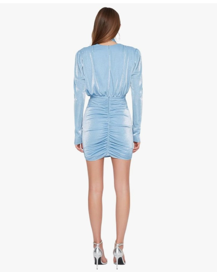Trendyol Women Mini Bodycon Fitted Knit DressSize XS - Image 3