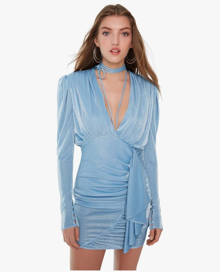 Trendyol Women Mini Bodycon Fitted Knit DressSize XS
